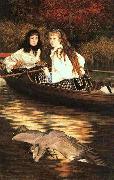 James Tissot Thames oil on canvas